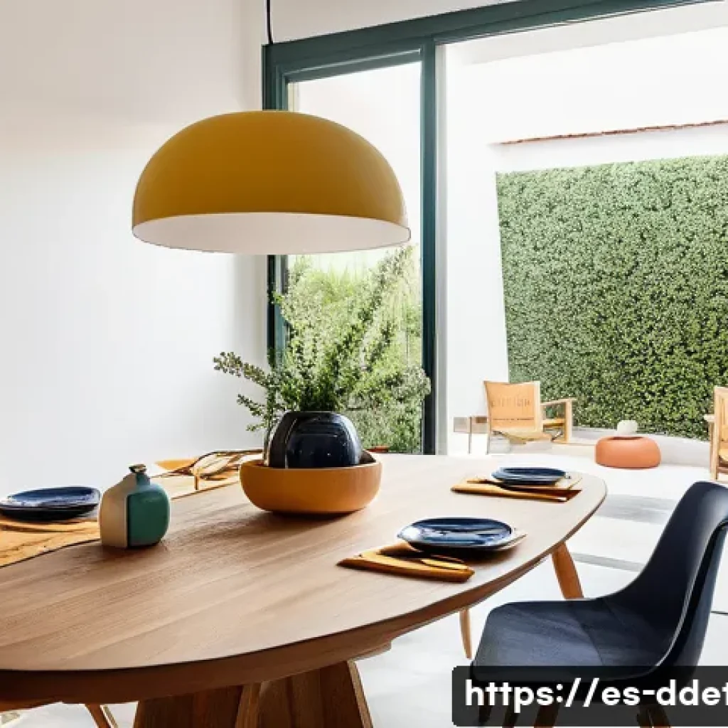 디지털디톡스와 스마트 기기 사용 줄이기 - A cozy family dining room in a modern Spanish home, during a lively mealtime where all family member...